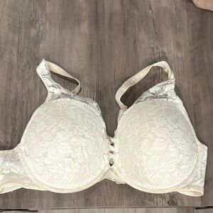 Torrid White Floral Lace Bra